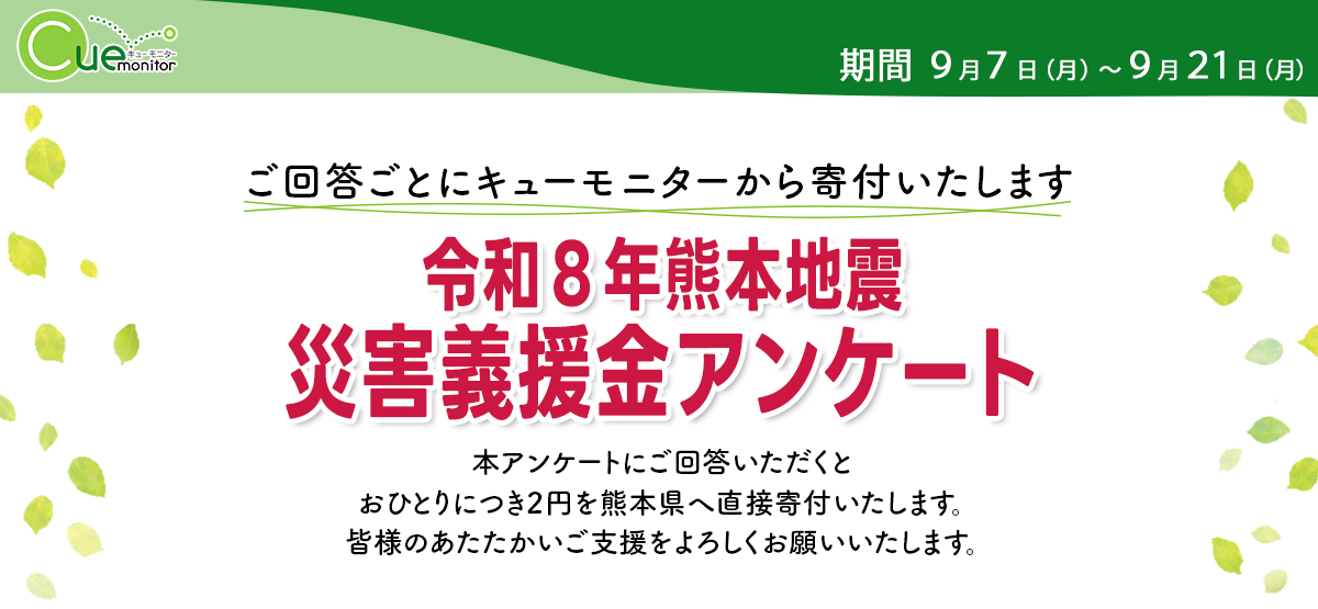 熊本地震義援金アンケート